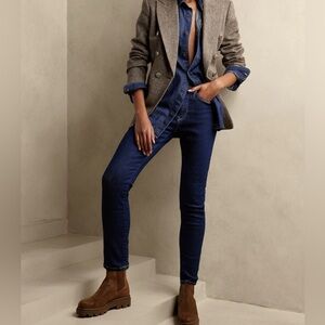 {Banana Republic} "Skinny" Dark Blue Wash Denim Jeans